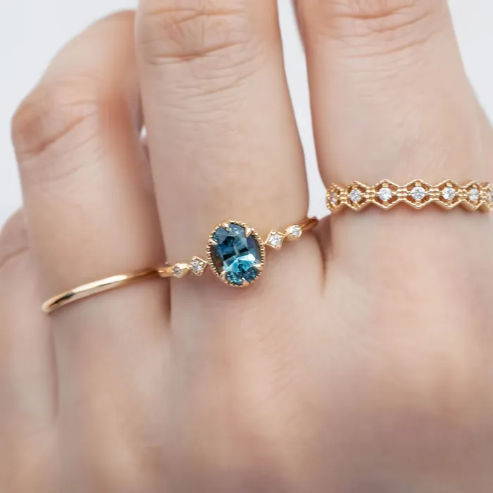 Envero Jewelry Rings Stella Ring 102ct Blue Green Montana Sapphire Ring One of a kind Envero Jewelry Rings Stella Ring 102ct Blue Green Montana Sapphire Ring One of a kind