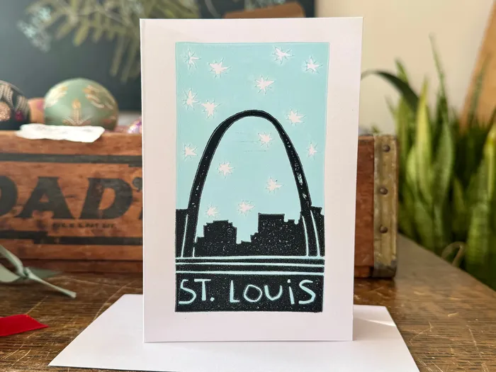 St Louis Greeting Card Cloudhotel Prints Consignment Earrings