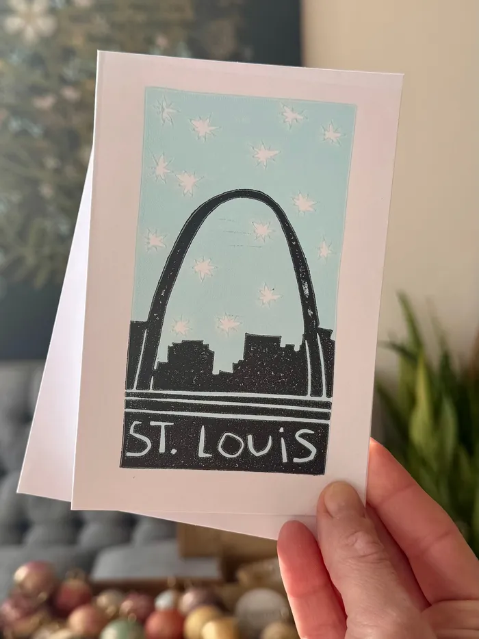 St Louis Greeting Card Cloudhotel Prints Consignment Earrings