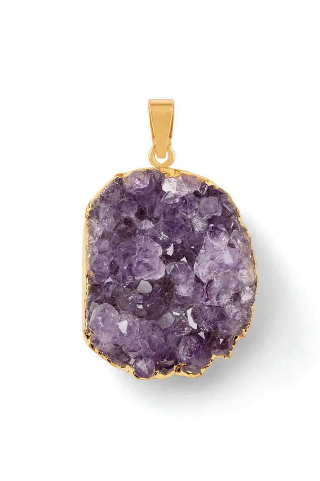 Amethyst Classic connector Crystal Haze Jewelry Earrings