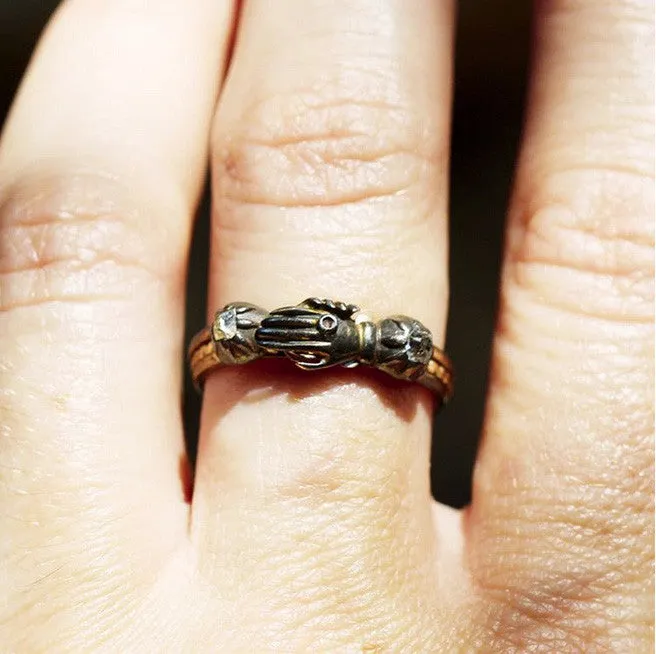 Bell Bird Antiques Rings Early 19th Century Diamond Gimmel Ring