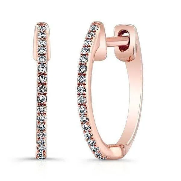 Earrings NicoleHD Jewelry 10mm Huggie Diamond Earring