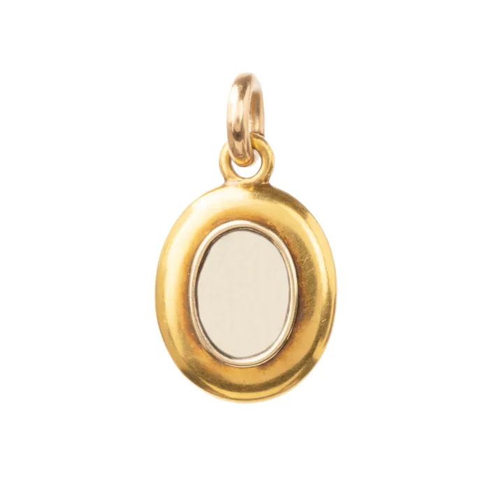 Victorian era monogram locket WDL Bell Bird Antiques Necklaces