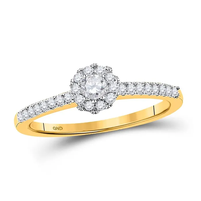 10k Yellow Gold Round Diamond Solitaire Bridal Engagement Ring 13 Cttw gndatlanta Rings 10k Yellow Gold Round Diamond Solitaire Bridal Engagement Ring 13 Cttw gndatlanta Rings