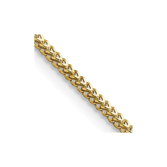 14K Yellow Gold 16 inch 13mm Franco with Lobster Clasp Chain Necklace MDS Necklaces 14K Yellow Gold 16 inch 13mm Franco with Lobster Clasp Chain Necklace MDS Necklaces