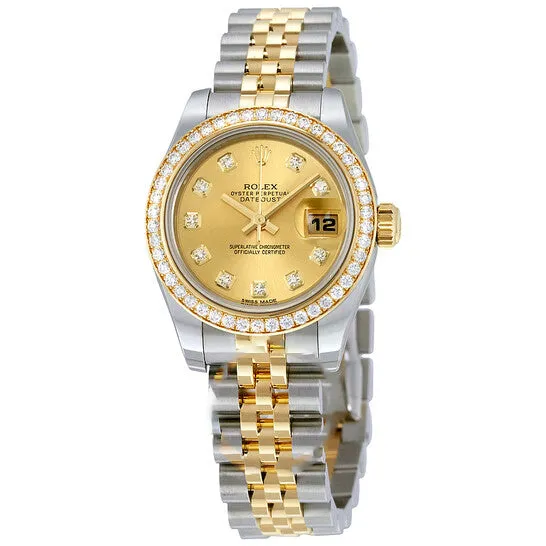 Bracelets Original Rolex Lady Datejust 26 Champagne Dial Stainless Steel and 18K Yellow Gold Jubilee Bracelet Automatic Watch 179383CDJ JMS always Bracelets Original Rolex Lady Datejust 26 Champagne Dial Stainless Steel and 18K Yellow Gold Jubilee Bracelet Automatic Watch 179383CDJ JMS always