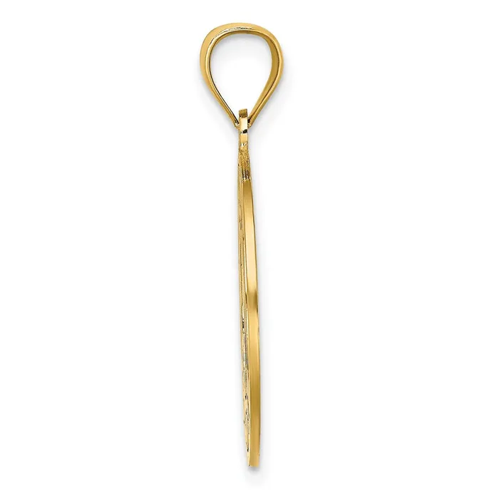 Charm Necklaces 14k Yellow Gold SAINT THOMAS w Dolphins Charm Goldia