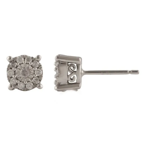 Earrings Original Diamond Muse 025 cttw 10KT White Gold Prong Set Diamond Stud Earrings for Women JMS always Earrings Original Diamond Muse 025 cttw 10KT White Gold Prong Set Diamond Stud Earrings for Women JMS always