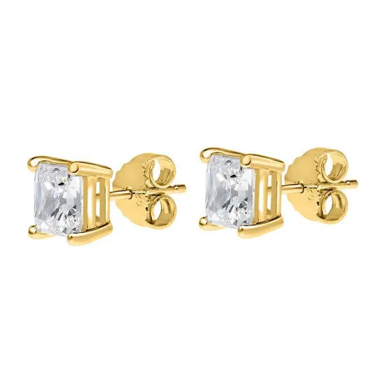 Earrings Original Maulijewels 025 Carat Natural Diamond GH SI1SI2 Princess Cut Women Stud Earrings In 14K Solid Yellow Gold With Secure Push Back JMS always Earrings Original Maulijewels 025 Carat Natural Diamond GH SI1SI2 Princess Cut Women Stud Earrings In 14K Solid Yellow Gold With Secure Push Back JMS always