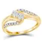 gndatlanta Rings 10k Yellow Gold Round Diamond 2stone Bridal Engagement Ring 12 Cttw gndatlanta Rings 10k Yellow Gold Round Diamond 2stone Bridal Engagement Ring 12 Cttw