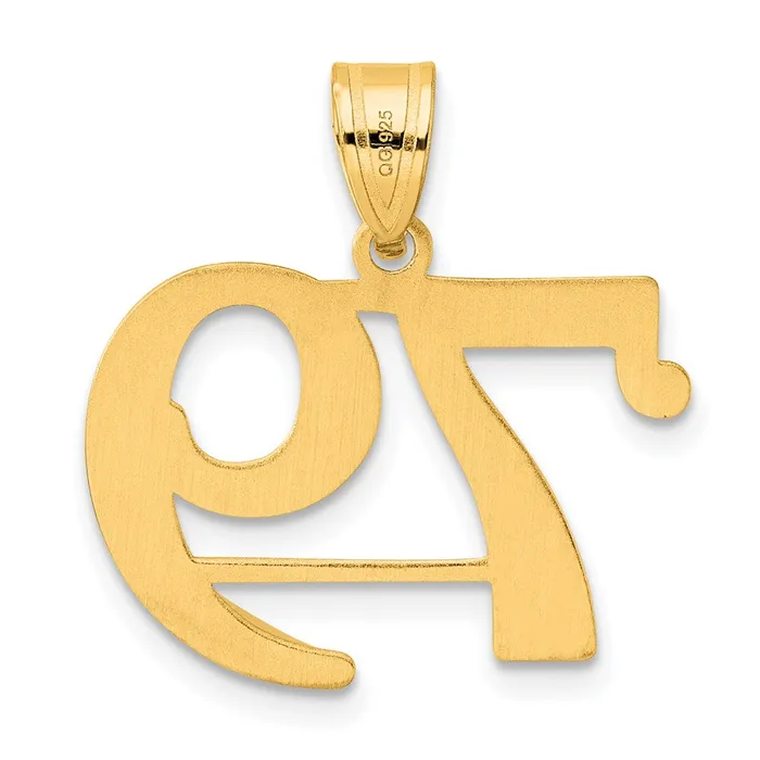 Goldia PreStyled Sets 14k Yellow Gold Polished Number 79 Pendant