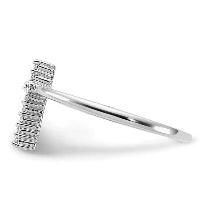 Goldia Rings 14k White Gold 115 Ct Lab Grown Diamond VSSI G Cross Ring