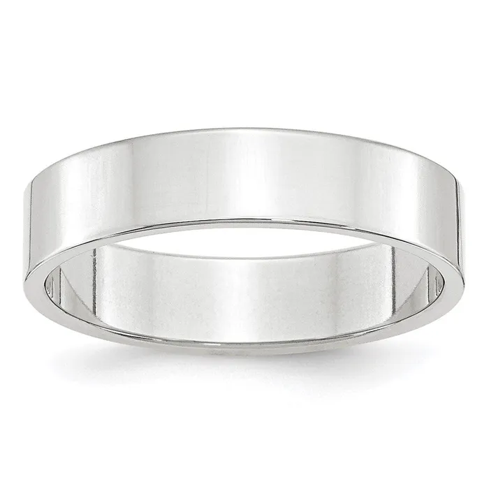 Goldia Rings Solid 10K White Gold 5mm Light Weight Flat MensWomens Wedding Band Ring Size 85 Goldia Rings Solid 10K White Gold 5mm Light Weight Flat MensWomens Wedding Band Ring Size 85