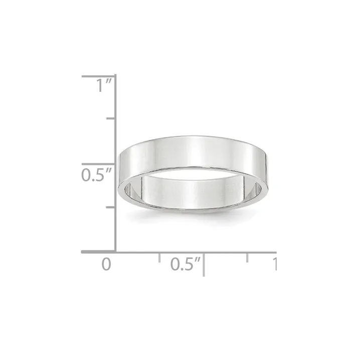 Goldia Rings Solid 10K White Gold 5mm Light Weight Flat MensWomens Wedding Band Ring Size 85 Goldia Rings Solid 10K White Gold 5mm Light Weight Flat MensWomens Wedding Band Ring Size 85