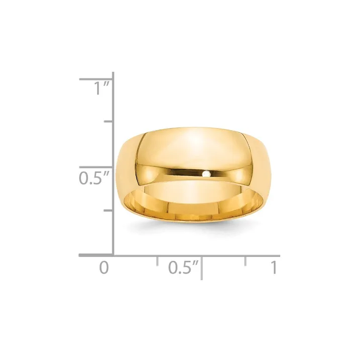 Goldia Rings Solid 10K Yellow Gold 8mm Light Weight Comfort Fit MensWomens Wedding Band Ring Size 85 Goldia Rings Solid 10K Yellow Gold 8mm Light Weight Comfort Fit MensWomens Wedding Band Ring Size 85
