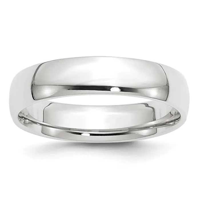 Goldia Rings Solid 14K White Gold 5mm Light Weight Comfort Fit MensWomens Wedding Band Ring Size 135 Goldia Rings Solid 14K White Gold 5mm Light Weight Comfort Fit MensWomens Wedding Band Ring Size 135