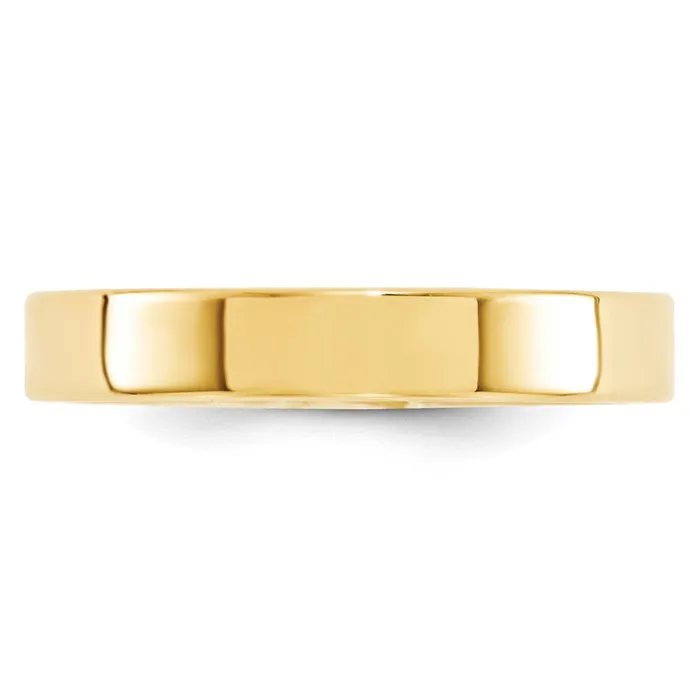 Goldia Rings Solid 14K Yellow Gold 4mm Standard Flat Comfort Fit MensWomens Wedding Band Ring Size 75 Goldia Rings Solid 14K Yellow Gold 4mm Standard Flat Comfort Fit MensWomens Wedding Band Ring Size 75