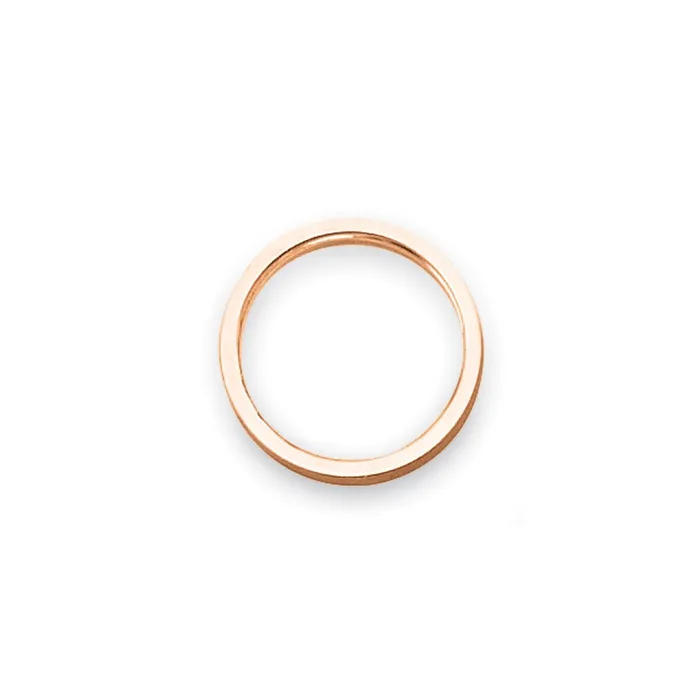 Goldia Rings Solid 18K Rose Gold 2mm Flat Satin MensWomens Wedding Band Ring Size 5 Goldia Rings Solid 18K Rose Gold 2mm Flat Satin MensWomens Wedding Band Ring Size 5