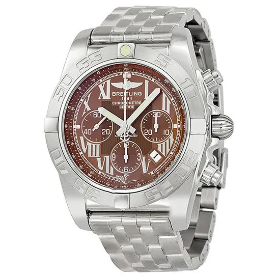 JMS always Bracelets Original Breitling Chronomat B01 Brown Dial Stainless Steel Mens Watch AB011011Q566SS JMS always Bracelets Original Breitling Chronomat B01 Brown Dial Stainless Steel Mens Watch AB011011Q566SS
