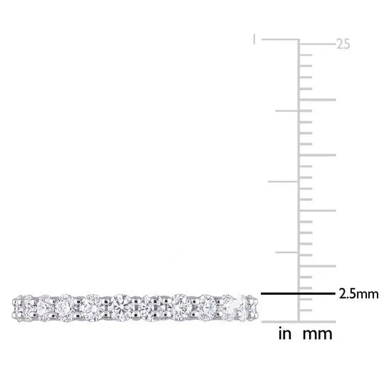JMS always Rings Original Amour 10k White Gold 1 35 CT TGW Created White Moissanite Eternity Ring JMS always Rings Original Amour 10k White Gold 1 35 CT TGW Created White Moissanite Eternity Ring