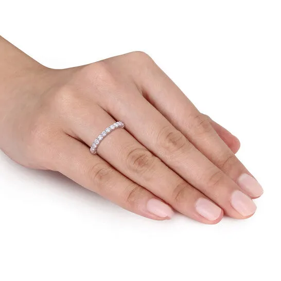 JMS always Rings Original Amour 10k White Gold 1 35 CT TGW Created White Moissanite Eternity Ring JMS always Rings Original Amour 10k White Gold 1 35 CT TGW Created White Moissanite Eternity Ring