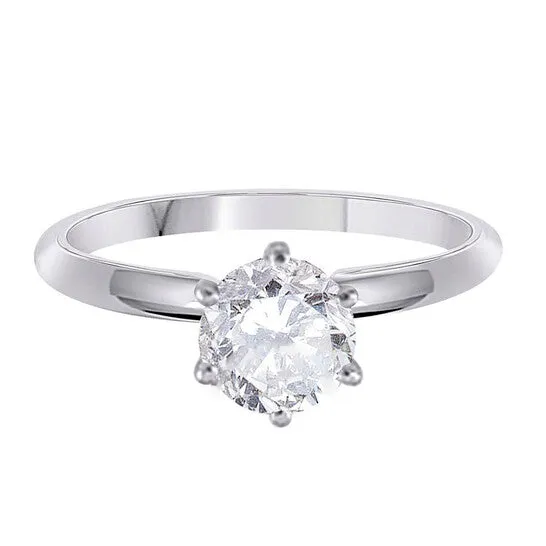 JMS always Rings Original Maulijewels 050 Carat Diamond Solitaire Engagement Ring For Women 14K White Gold JMS always Rings Original Maulijewels 050 Carat Diamond Solitaire Engagement Ring For Women 14K White Gold