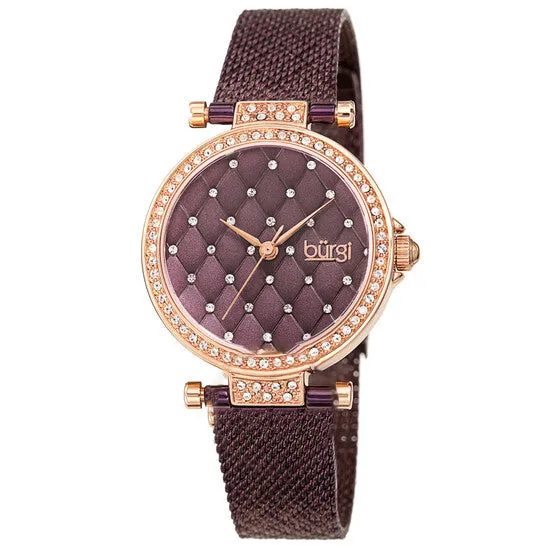 JMS always Watches Original Burgi Argyle Style Purple Dial Ladies Watch BUR263PU JMS always Watches Original Burgi Argyle Style Purple Dial Ladies Watch BUR263PU
