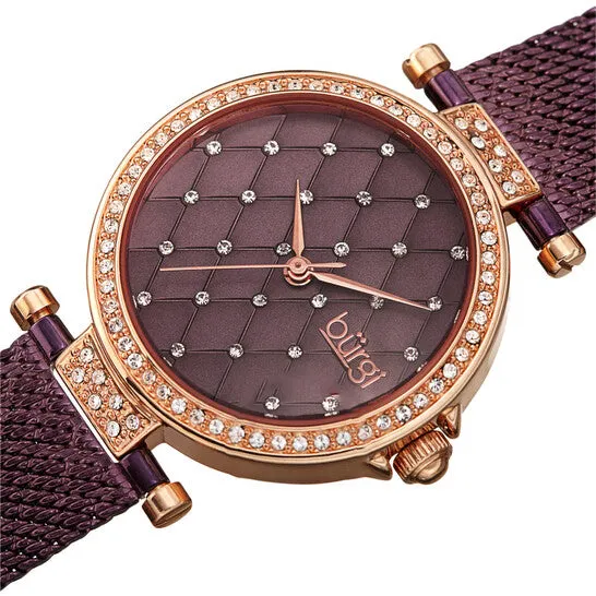 JMS always Watches Original Burgi Argyle Style Purple Dial Ladies Watch BUR263PU JMS always Watches Original Burgi Argyle Style Purple Dial Ladies Watch BUR263PU