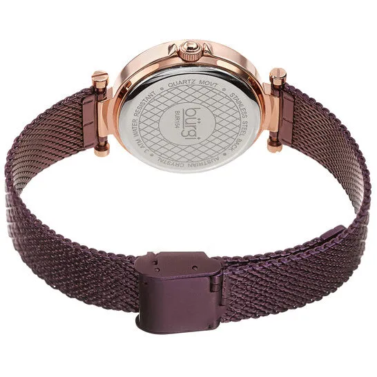 JMS always Watches Original Burgi Argyle Style Purple Dial Ladies Watch BUR263PU JMS always Watches Original Burgi Argyle Style Purple Dial Ladies Watch BUR263PU