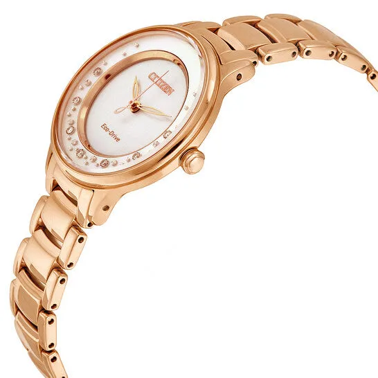 JMS always Watches Original Citizen Circle of Time EcoDrive Mother of Pearl Dial Ladies Watch EM038286D JMS always Watches Original Citizen Circle of Time EcoDrive Mother of Pearl Dial Ladies Watch EM038286D