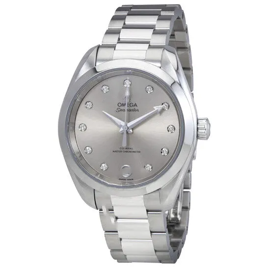 JMS always Watches Original Omega Seamaster Aqua Terra Silver Diamond Dial Ladies Watch 22010342060001 JMS always Watches Original Omega Seamaster Aqua Terra Silver Diamond Dial Ladies Watch 22010342060001