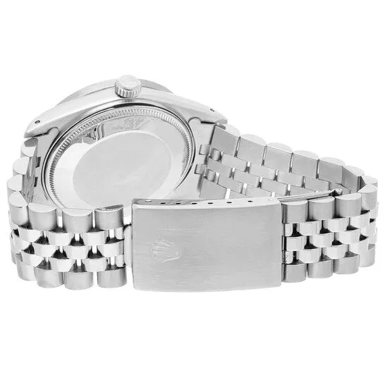 JMS always Watches Original Preowned Rolex Oyster Perpetual Date Automatic Silver Dial Unisex Watch 15010 SSJ
