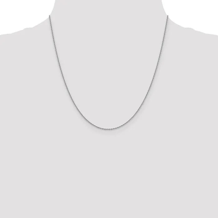 Necklaces 14K White Gold 20 inch 14mm Forzantine Cable with Lobster Clasp Chain Necklace MDS Necklaces 14K White Gold 20 inch 14mm Forzantine Cable with Lobster Clasp Chain Necklace MDS