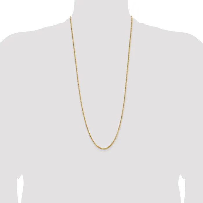 Necklaces MDS 14K Yellow Gold 30 inch 2mm Byzantine with Lobster Clasp Chain Necklace Necklaces MDS 14K Yellow Gold 30 inch 2mm Byzantine with Lobster Clasp Chain Necklace