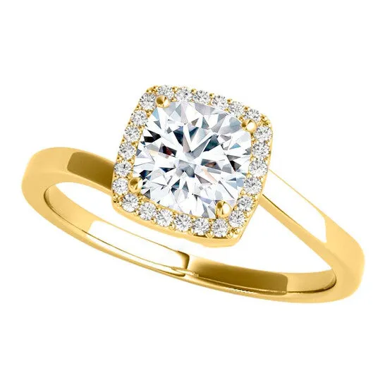 Original Maulijewels 315 Carat Halo Moissanite Diamond Engagement Ring For Women In 14K Solid Yellow Gold JMS always Rings Original Maulijewels 315 Carat Halo Moissanite Diamond Engagement Ring For Women In 14K Solid Yellow Gold JMS always Rings