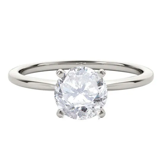 Original Maulijewels Ladies 14k White Gold 1 CT Round Cut White Diamond Solitaire JMS always Rings Original Maulijewels Ladies 14k White Gold 1 CT Round Cut White Diamond Solitaire JMS always Rings