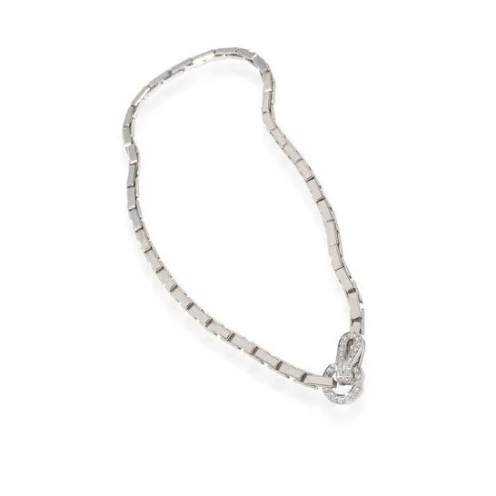 Original PreOwned Cartier Agrafe Diamond Necklace in 18K White Gold 11 CTW JMS always Necklaces Original PreOwned Cartier Agrafe Diamond Necklace in 18K White Gold 11 CTW JMS always Necklaces