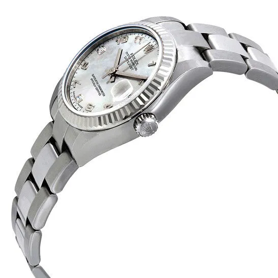 Original Rolex Datejust Lady 31 White Goldust Mother of Pearl Dial Stainless Steel Oyster Bracelet Automatic Watch 178274WGDMADO JMS always Bracelets Original Rolex Datejust Lady 31 White Goldust Mother of Pearl Dial Stainless Steel Oyster Bracelet Automatic Watch 178274WGDMADO JMS always Bracelets