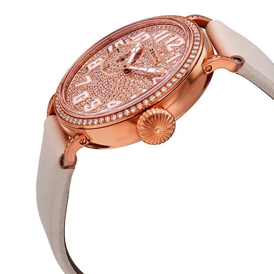 Original Zenith Pilot 18kt Rose Gold Automatic Diamond Dial Ladies Watch 22193168179C732 JMS always Watches Original Zenith Pilot 18kt Rose Gold Automatic Diamond Dial Ladies Watch 22193168179C732 JMS always Watches