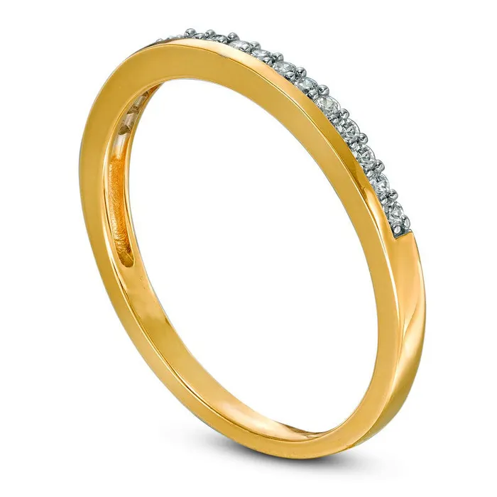 Rings 013 CT TW Natural Diamond Wedding Band in Solid 10K Yellow Gold Goldia Rings 013 CT TW Natural Diamond Wedding Band in Solid 10K Yellow Gold Goldia