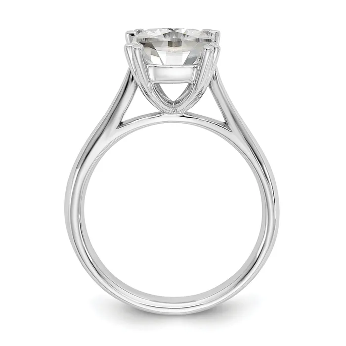 Rings Goldia 175ct CZ Solid Real 14k White Gold Square Solitaire Engagement Ring