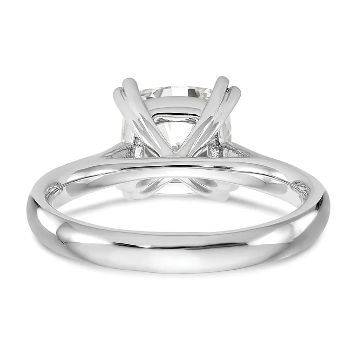Rings Goldia 175ct CZ Solid Real 14k White Gold Square Solitaire Engagement Ring