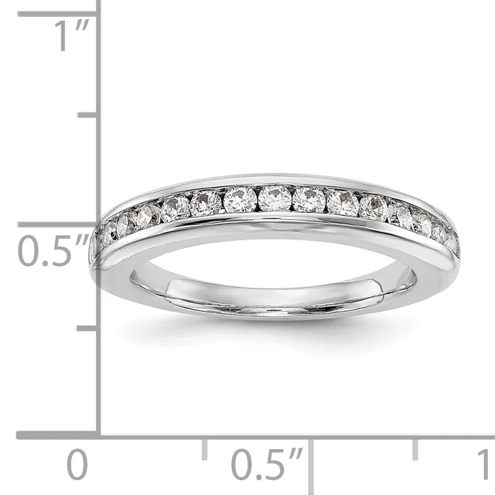 Rings Goldia 14K White Gold Lab Grown Diamond VSSI FGH Wedding Band Ring