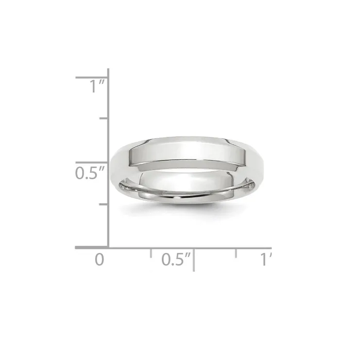 Rings Goldia Solid 10K White Gold 5mm Bevel Edge Comfort Fit MensWomens Wedding Band Ring Size 5 Rings Goldia Solid 10K White Gold 5mm Bevel Edge Comfort Fit MensWomens Wedding Band Ring Size 5