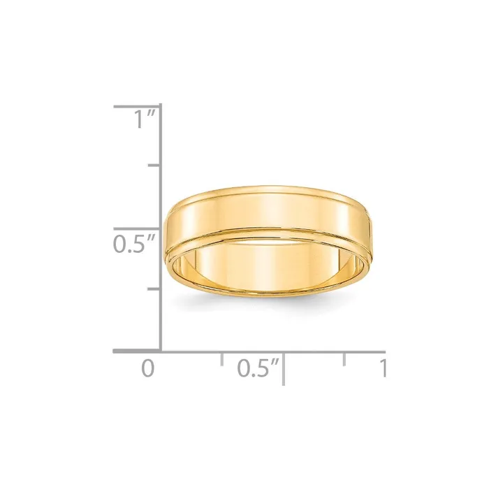 Rings Goldia Solid 10K Yellow Gold 6mm Flat with Step Edge MensWomens Wedding Band Ring Size 105 Rings Goldia Solid 10K Yellow Gold 6mm Flat with Step Edge MensWomens Wedding Band Ring Size 105
