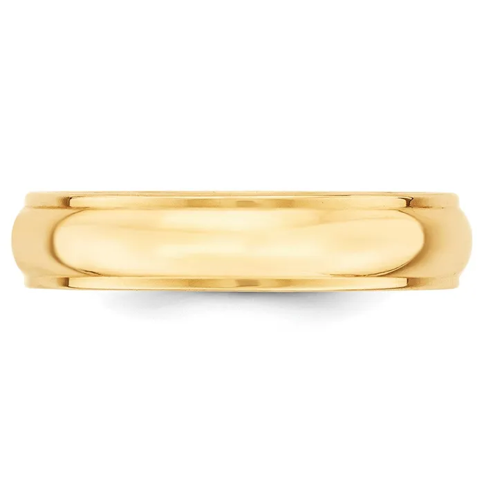 Rings Goldia Solid 18K Yellow Gold 5mm Half Round with Edge MensWomens Wedding Band Ring Size 5 Rings Goldia Solid 18K Yellow Gold 5mm Half Round with Edge MensWomens Wedding Band Ring Size 5