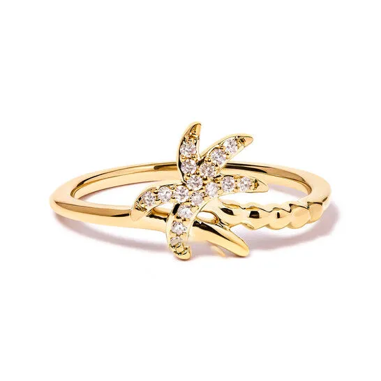 Rings Original Haus of Brilliance 10K Yellow Gold 110 Cttw Diamond Palm Tree Statement Ring HI Color I1I2 Clarity JMS always Rings Original Haus of Brilliance 10K Yellow Gold 110 Cttw Diamond Palm Tree Statement Ring HI Color I1I2 Clarity JMS always