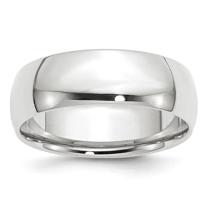 Solid 18K White Gold 7mm Light Weight Comfort Fit MensWomens Wedding Band Ring Size 12 Goldia Rings Solid 18K White Gold 7mm Light Weight Comfort Fit MensWomens Wedding Band Ring Size 12 Goldia Rings