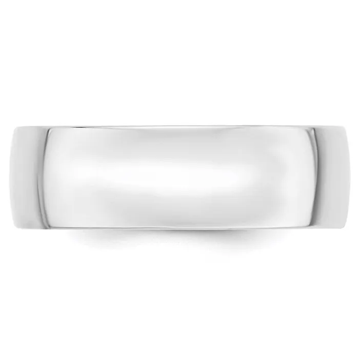 Solid 18K White Gold 7mm Light Weight Comfort Fit MensWomens Wedding Band Ring Size 12 Goldia Rings Solid 18K White Gold 7mm Light Weight Comfort Fit MensWomens Wedding Band Ring Size 12 Goldia Rings