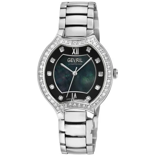 Watches JMS always Original Gevril Lugano Diamond Mother of Pearl Dial Ladies Watch 11247B Watches JMS always Original Gevril Lugano Diamond Mother of Pearl Dial Ladies Watch 11247B